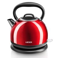 haeger red cherry hervidor de agua 17l 2200w