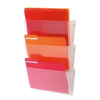 deflecto linked wall file pocket a4 3 pack