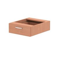 impulse 1 drawer fixed pedestal beech