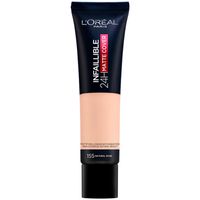 loreal base de maquillaje infaillible 32h matte cover foundation 155-natural rose para mujer