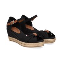 tommy hilfiger alpargatas mujer - negro talla 40