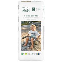 eco by naty disposable nappies size 5 economy pack - junior - pack of 40