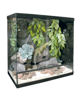 terrario repti selva cristal 60l entorno natural y seguro para reptiles - cpa