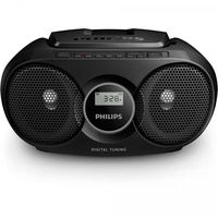 philips az215b radio cd negra