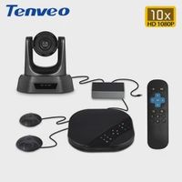 tenveo va3000e 2mp 10x zoom video audio conference solution video conference system group speakerphone and hub for broadcasting