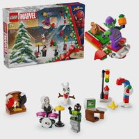 lego marvel 76293 calendario de adviento 2024 spider-man juguetes de superheroes con minifiguras