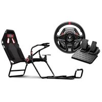 next level racing gt lite  thrustmaster t128 volante de carreras con pedales magneticos ps5ps4pc