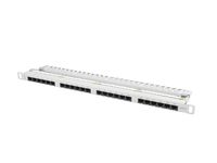 patch panel lanberg cat6 utp 24 puertos 05u rack 19 gris