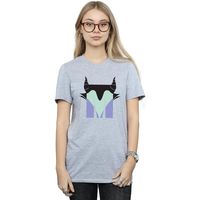 disney camiseta manga larga alphabet m is for maleficent para mujer