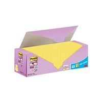 post-it super sticky znotes canary yellow cabinet 76x76mm 24 pack