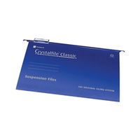 foolscap suspension files - pack of 50 rexel crystalfile