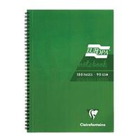 clairefontaine europa notebook 180 pages a4 green 5 pack