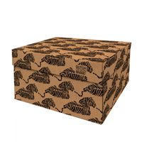 caja de almacenamiento de carton marron 395x32x21cm