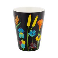 taza  45 cl  negro porcelana china  12 x 0 x 6 cm