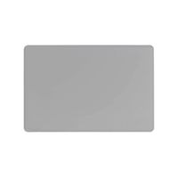 durable desk mat contoured edge 650 x 520mm grey