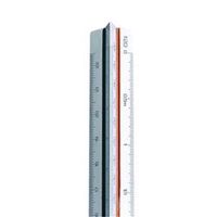 linex triangular scale ruler 11-500 30cm white