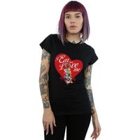 dessins animes camiseta manga larga valentines day love me para mujer