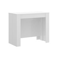 consola extensible efecto madera blanca 239x90h77 cm