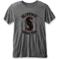 slipknot camiseta manga larga world tour para mujer