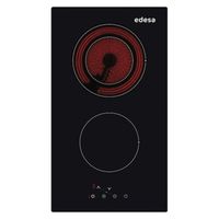 edesa evt-3220 b placa vitroceramica 2 zonas negra