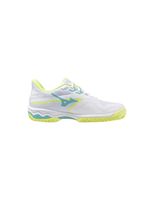 zapatillas de padel mizuno wave exceed light 2 cc mujer blanco