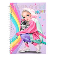 top model cuaderno colorear