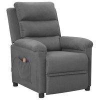 vidaxl sillon de masaje tela gris claro