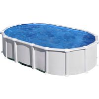 piscina desmontable de acero blanco ovalada gre 61 x 375 x 132 m