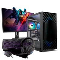 pc racing gaming amd ryzen 5 8600g16gb512gb ssd  monitor 24 fullhd  combo gaming