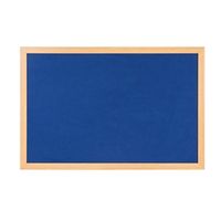 bi-office earth felt notice board 900x600mm blue