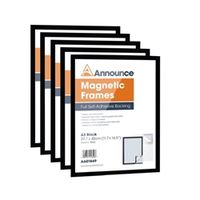 announce magnetic frame a3 black 5 pack aa01850