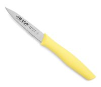 cuchillo mondador acero inoxidable 85 mm mango polipropileno amarillo