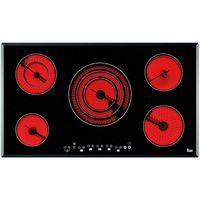 teka tr-951 placa vitroceramica 5 zonas 90cm negra