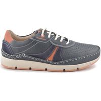 exodo zapatos zapatillas casual sport de piel azules by exodo para hombre