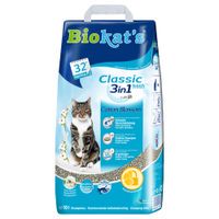 biokats classic fresh 3 en 1 arena aglomerante aroma a algodon 2 x 10 l - pack ahorro