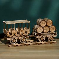 camion de vino 3d rompecabezas de madera modelo de bloques de construccion kits rompecabezas y rompecabezas para regalos de navidad y cumpleanos