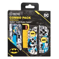 fr-tec batman hard cases  grips  caja de 16 juegos para nintendo switch