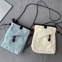 bolsa de pecho unisex compacta de color liso bolso de ocio para hombres y mujeres bolso bandolera sencillo para salir y para el dia a dia