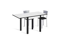 conjunto mesa libro galante 65-130x65 bconeg  2 sillas asiento neg