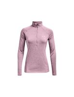 sudadera media cremallera under armour techr twist w mauve pink