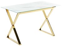 mesa de comedor de vidrio templado 4 personas l120