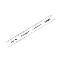 q-connect shatter resistant ruler 30cm clear pack of 10 ref kf01108q