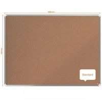 nobo premium plus cork notice board 1200x900mm