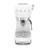 cafetera express - smeg ecf02wheu blanco