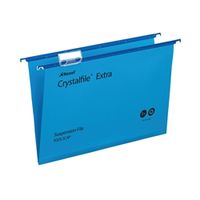 rexel crystalfile extra foolscap suspension files - pack of 25