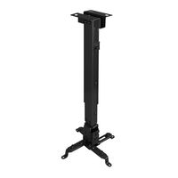 soporte de proyector de techo tooq pj2012t-b negro distancia 130-650 mm