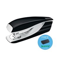 leitz nexxt wow stapler half strip metal 30 sheet black ref