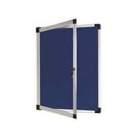 bi-office external display case 670x934mm blue