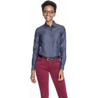 sols camisa barry womenn denim-camisa de denim vaquera de hombre para mujer