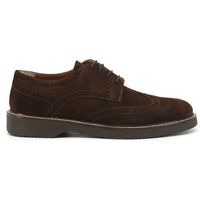 duca di morrone zapatos bajos enrico - suede brown para hombre